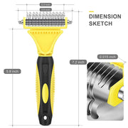 Two-Sided Shedding and Dematting Brush