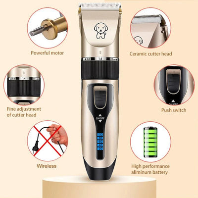 Cordless Rechargeable Pet Haircut Trimmer Summer