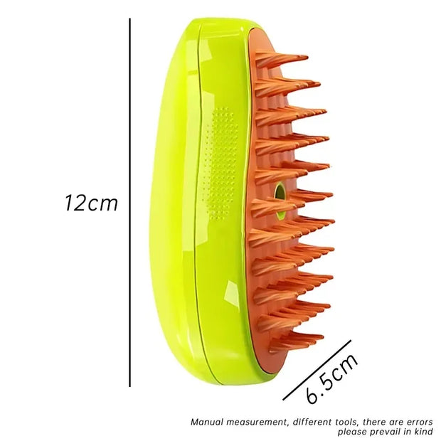 Electric Steamer Brush Removes Tangles, Loosen Hair, Massage